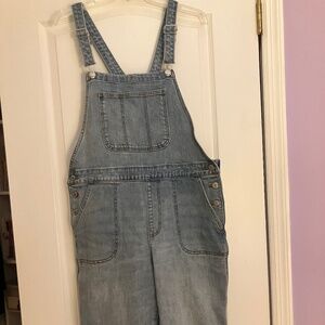 Old Navy O.G. Straight Medium-Wash Jean Overalls for Women